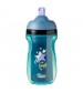 Explora Cana cu pai izoterma, Tommee Tippee, 260 ml, Steluta Turquoise
